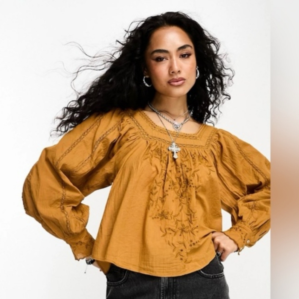 Free People Peasant Blouse